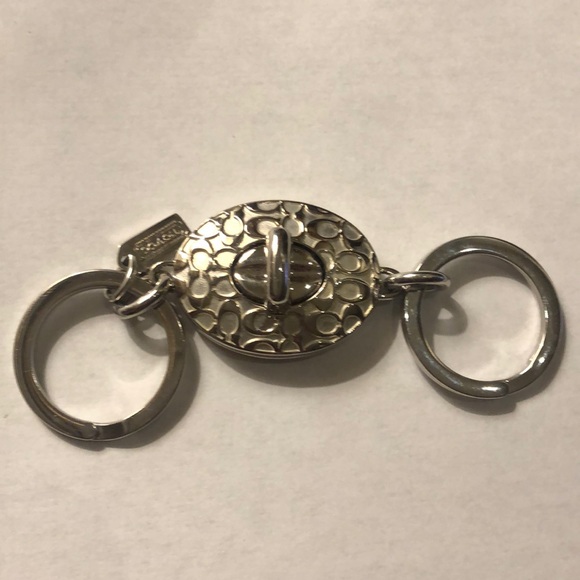 Coach Accessories - Coach Valet Keychain Silver tone